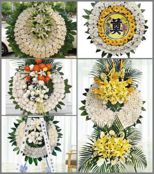 广东韶关市乐昌市云岩镇白蚕村花圈速递